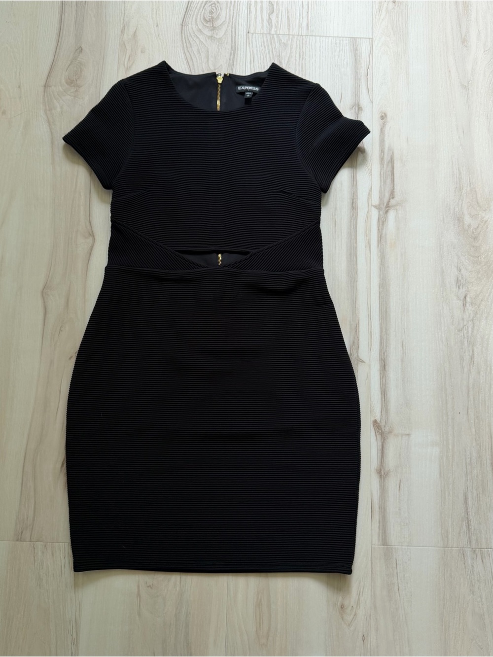 Black express bodycon dress size small